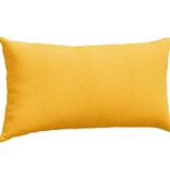 VidaXL Sofa Kussens 2 pcs Lichtgeel 80 x 40 cm Katoen Stof