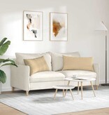 VidaXL Sofa Kussens 2 pcs Grijs groen 80 x 40 cm Katoen Stof