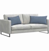VidaXL Sofa Kussens 2 pcs Blauw 80 x 40 cm Katoen Stof