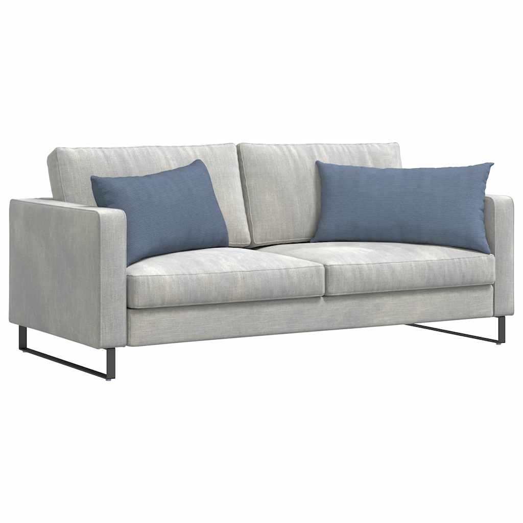 VidaXL Sofa Kussens 2 pcs Blauw 80 x 40 cm Katoen Stof