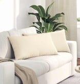 VidaXL Sofa Kussens 2 pcs Crème 80 x 40 cm Katoen Stof