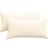 VidaXL Sofa Kussens 2 pcs Crème 80 x 40 cm Katoen Stof