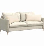 VidaXL Sofa Kussens 2 pcs Crème 80 x 40 cm Katoen Stof