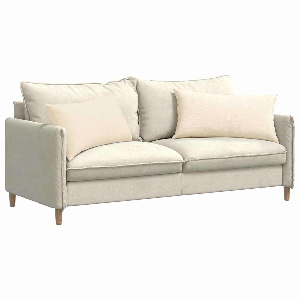 VidaXL Sofa Kussens 2 pcs Crème 80 x 40 cm Katoen Stof