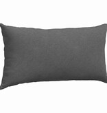 VidaXL Sofa Kussens 2 pcs Donkergrijs 80 x 40 cm Katoen Stof