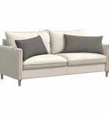 VidaXL Sofa Kussens 2 pcs Lichtgrijs 80 x 40 cm Katoen Stof