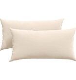 VidaXL Sofa Kussens 2 pcs Beige 80 x 40 cm Stof