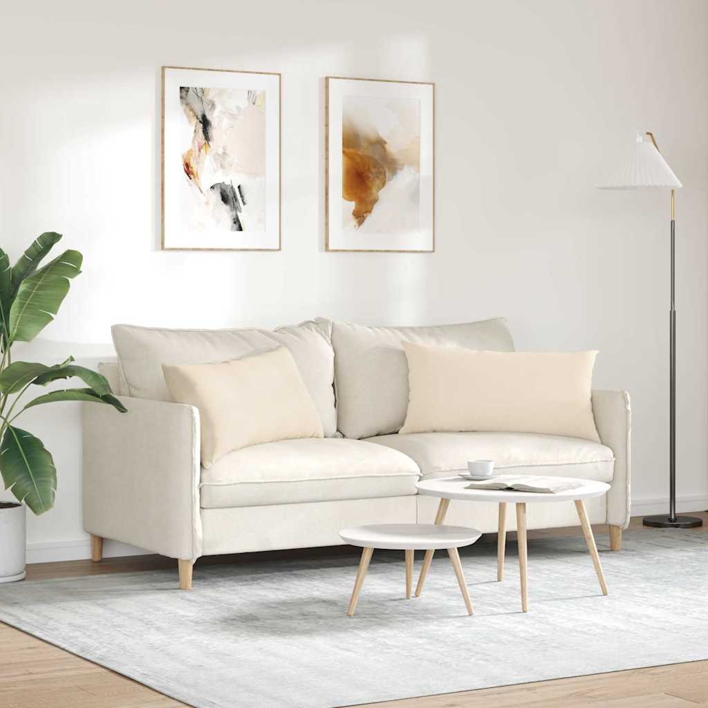 VidaXL Sofa Kussens 2 pcs Beige 80 x 40 cm Stof