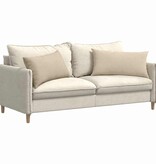 VidaXL Sofa Kussens 2 pcs Crème 80 x 40 cm Stof