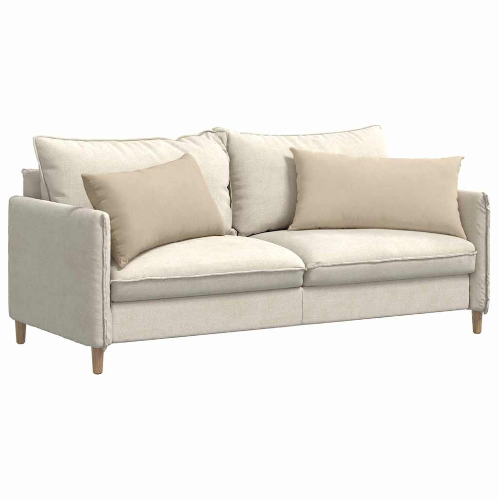 VidaXL Sofa Kussens 2 pcs Crème 80 x 40 cm Stof