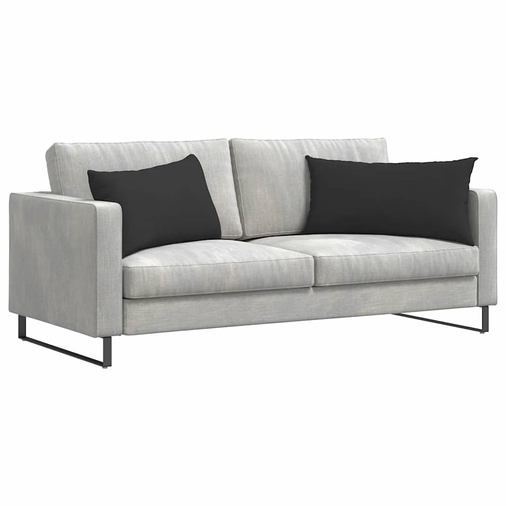 VidaXL Sofa Kussens 2 pcs Zwart 80 x 40 cm Stof