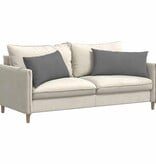 VidaXL Sofa Kussens 2 pcs Donkergrijs 80 x 40 cm Stof