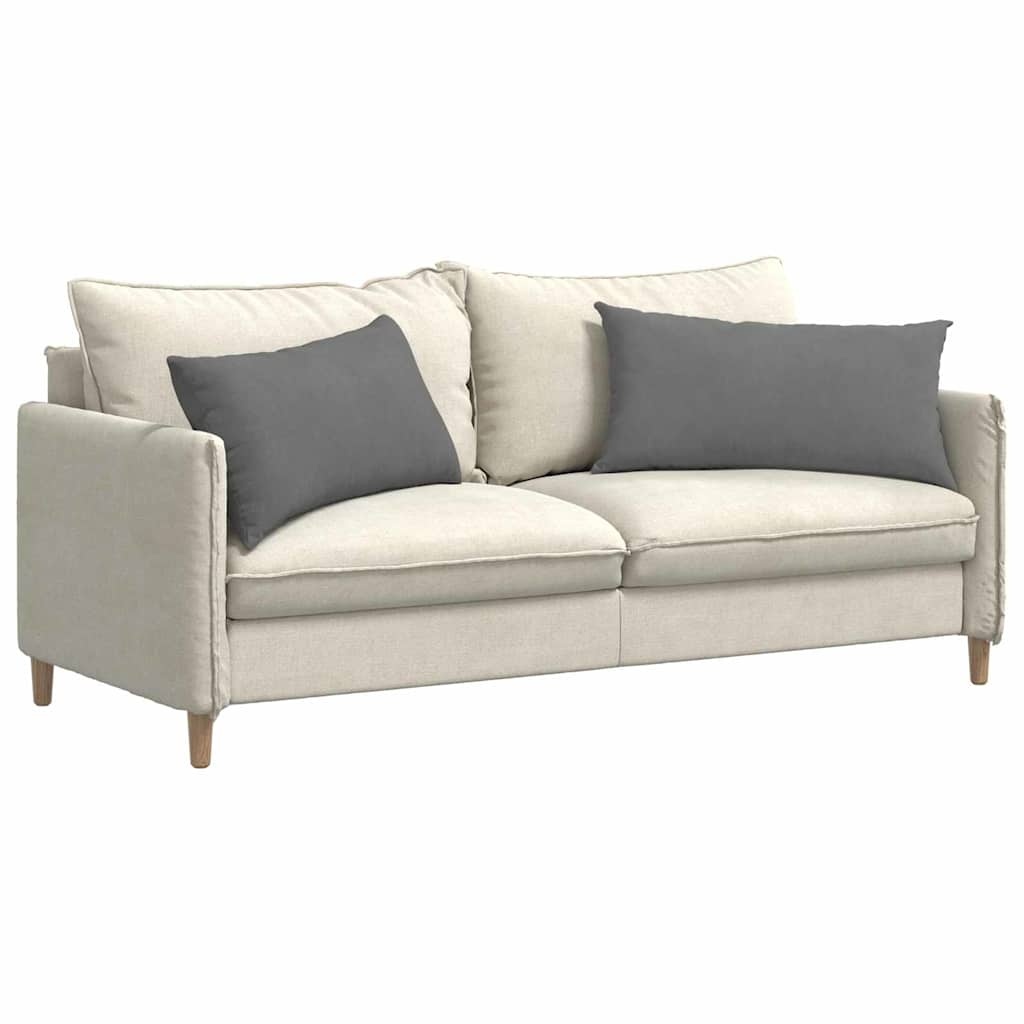 VidaXL Sofa Kussens 2 pcs Donkergrijs 80 x 40 cm Stof