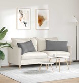 VidaXL Sofa Kussens 2 pcs Donkergrijs 80 x 40 cm Stof