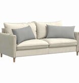 VidaXL Sofa Kussens 2 pcs Lichtgrijs 80 x 40 cm Stof
