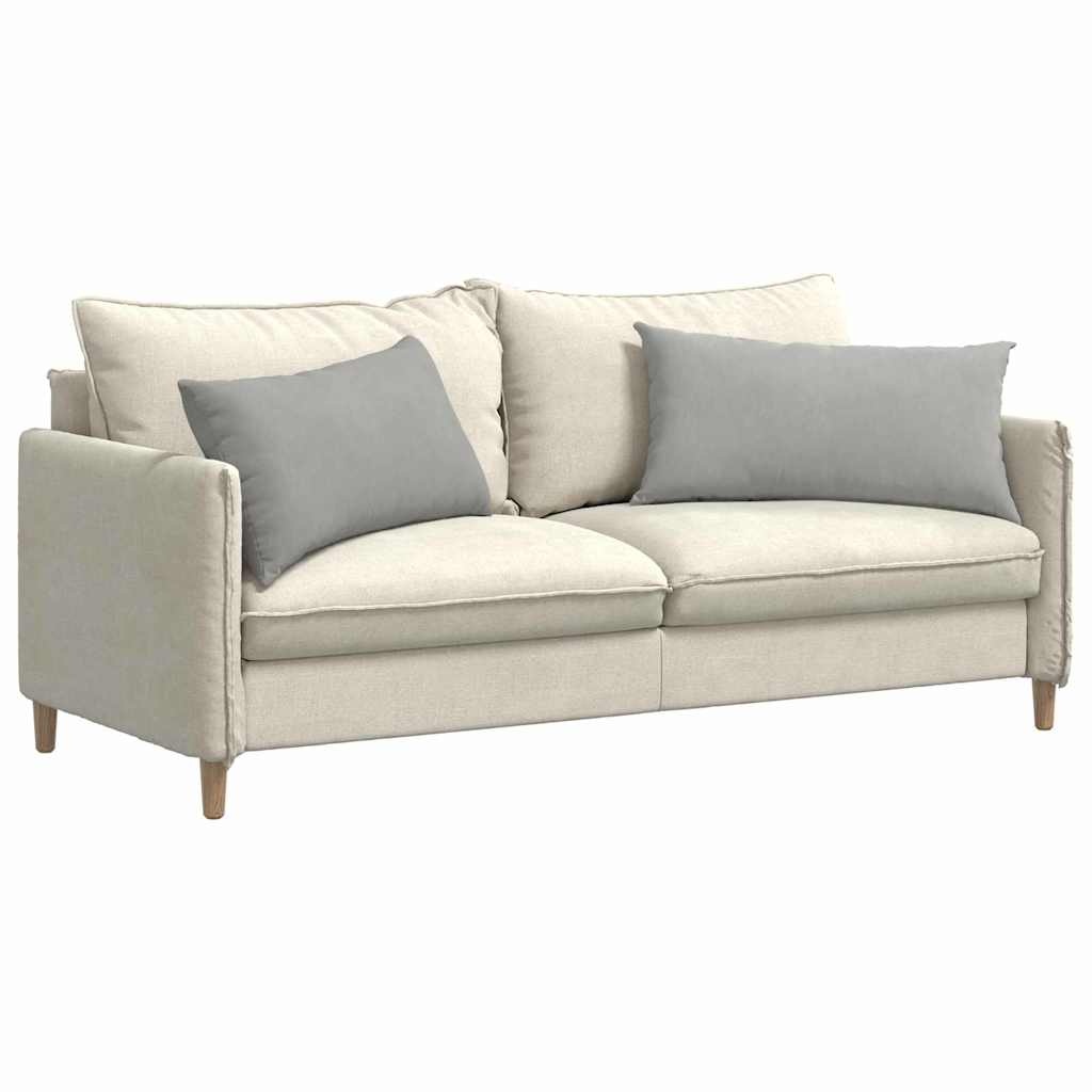 VidaXL Sofa Kussens 2 pcs Lichtgrijs 80 x 40 cm Stof