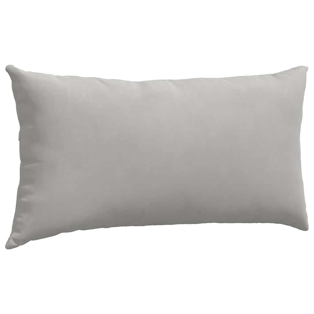 VidaXL Sofa Kussens 2 pcs Lichtgrijs 80 x 40 cm Stof