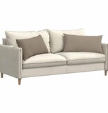 VidaXL Sofa Kussens 2 pcs Taupe 80 x 40 cm Stof