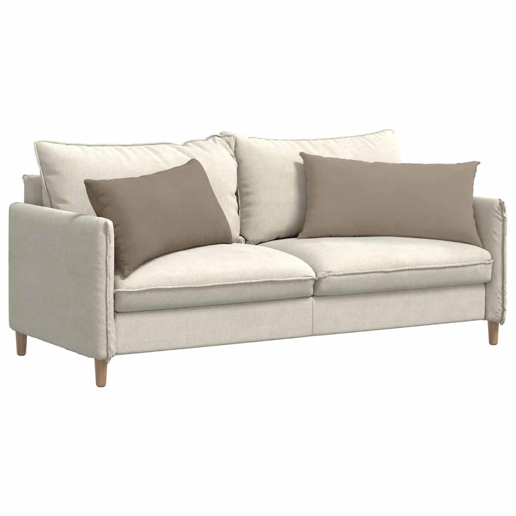 VidaXL Sofa Kussens 2 pcs Taupe 80 x 40 cm Stof