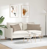 VidaXL Sofa Kussens 2 pcs Taupe 80 x 40 cm Stof