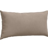 VidaXL Sofa Kussens 2 pcs Taupe 80 x 40 cm Stof