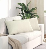 VidaXL Sofa Kussens 2 pcs Crème 80 x 40 cm Katoen Stof