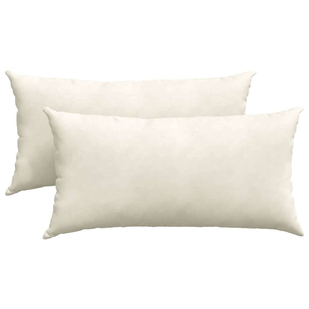 VidaXL Sofa Kussens 2 pcs Crème 80 x 40 cm Katoen Stof