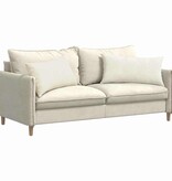 VidaXL Sofa Kussens 2 pcs Crème 80 x 40 cm Katoen Stof
