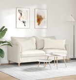 VidaXL Sofa Kussens 2 pcs Crème 80 x 40 cm Katoen Stof