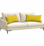 VidaXL Sofa Kussens 2 pcs Geel 80 x 40 cm Katoen Stof