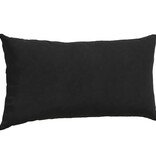 VidaXL Sofa Kussens 2 pcs Zwart 80 x 40 cm Katoen Stof