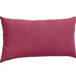 VidaXL Sofa Kussens 2 pcs Wijnrood 80 x 40 cm Katoen Stof