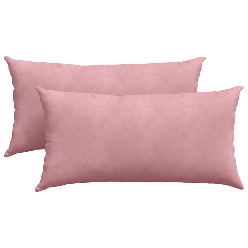 VidaXL Sofa Kussens 2 pcs Roze 80 x 40 cm Katoen Stof