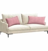 VidaXL Sofa Kussens 2 pcs Roze 80 x 40 cm Katoen Stof
