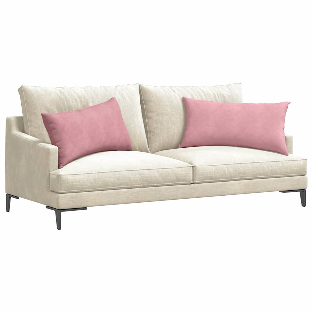 VidaXL Sofa Kussens 2 pcs Roze 80 x 40 cm Katoen Stof