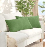 VidaXL Sofa Kussens 2 pcs Lichtgroen 80 x 40 cm Katoen Stof