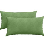 VidaXL Sofa Kussens 2 pcs Lichtgroen 80 x 40 cm Katoen Stof