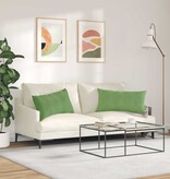 VidaXL Sofa Kussens 2 pcs Lichtgroen 80 x 40 cm Katoen Stof