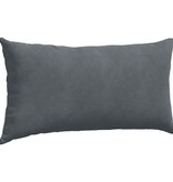 VidaXL Sofa Kussens 2 pcs Donkergrijs 80 x 40 cm Katoen Stof