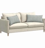 VidaXL Sofa Kussens 2 pcs Lichtgrijs 80 x 40 cm Katoen Stof