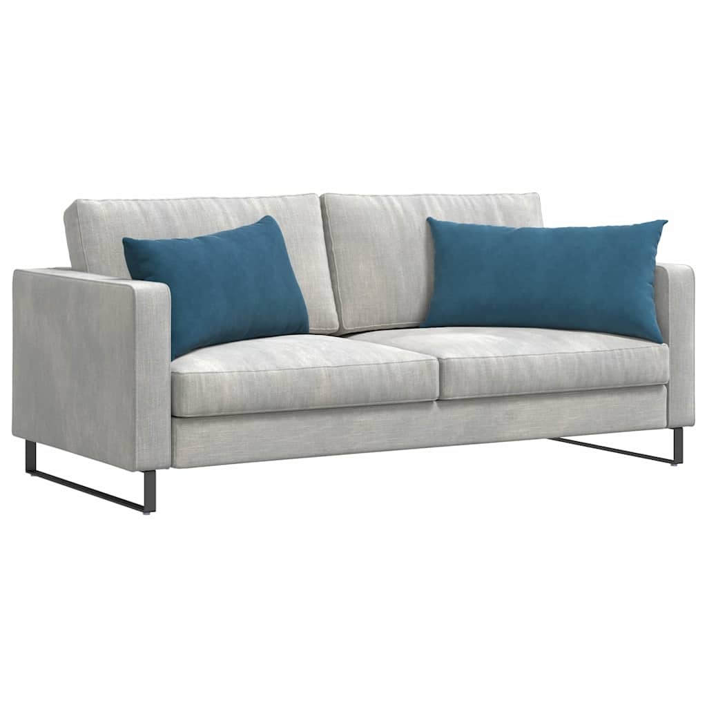 VidaXL Sofa Kussens 2 pcs Blauw 80 x 40 cm Katoen Stof