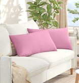 VidaXL Sofa Kussens 2 pcs Roze 80 x 40 cm Stof