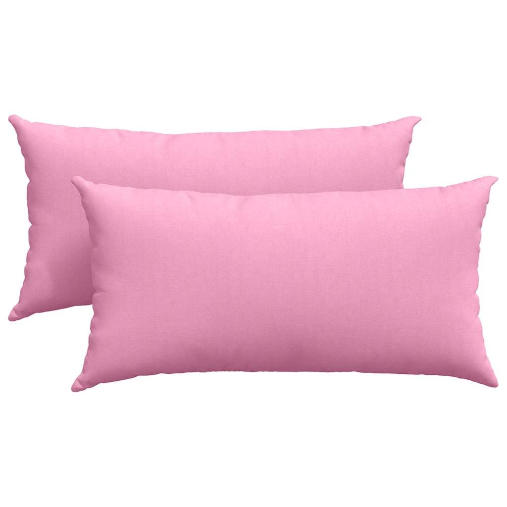 VidaXL Sofa Kussens 2 pcs Roze 80 x 40 cm Stof