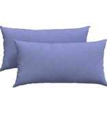 VidaXL Sofa Kussens 2 pcs Blauw 80 x 40 cm Stof