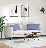 VidaXL Sofa Kussens 2 pcs Blauw 80 x 40 cm Stof