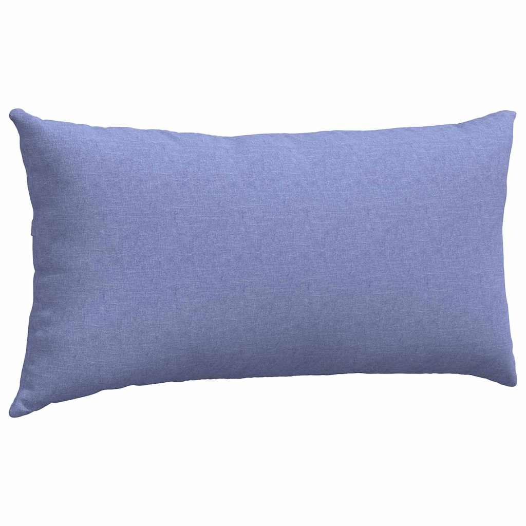 VidaXL Sofa Kussens 2 pcs Blauw 80 x 40 cm Stof