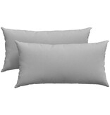 VidaXL Sofa Kussens 2 pcs Grijs 80 x 40 cm Stof