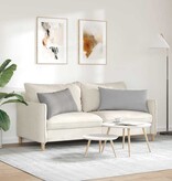 VidaXL Sofa Kussens 2 pcs Grijs 80 x 40 cm Stof