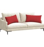 VidaXL Sofa Kussens 2 pcs Rood 80 x 40 cm Stof