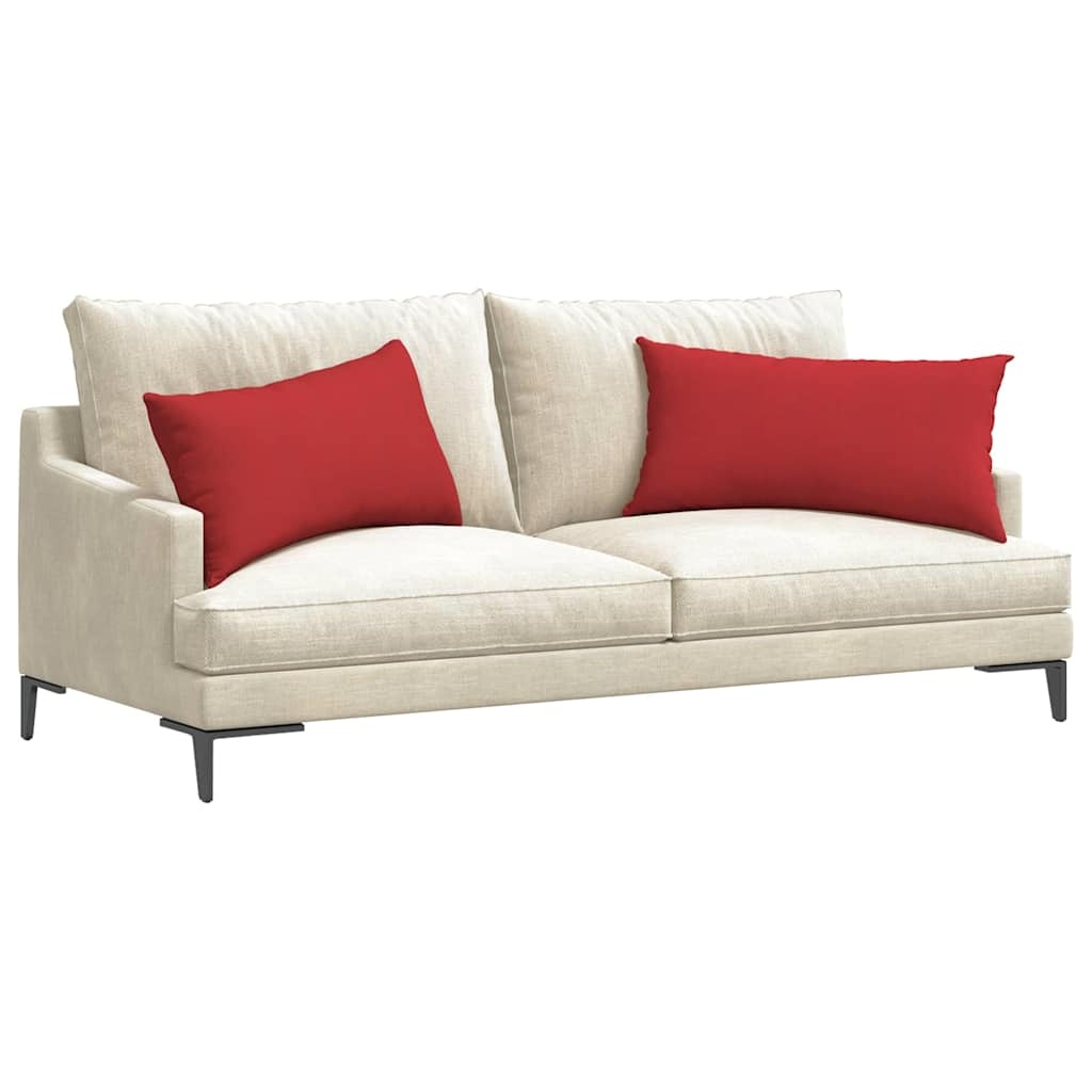 VidaXL Sofa Kussens 2 pcs Rood 80 x 40 cm Stof